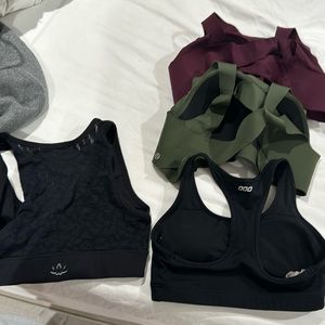 Lululemon enlite bras, Alo, and Lorna James